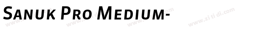 Sanuk Pro Medium字体转换 Sanuk Pro Medium字体转换